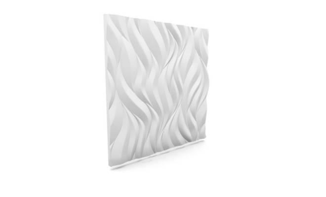 Doprodej - Stěnový panel 3D efekt přetíratelný - vzor PLAMENY 60x60cm